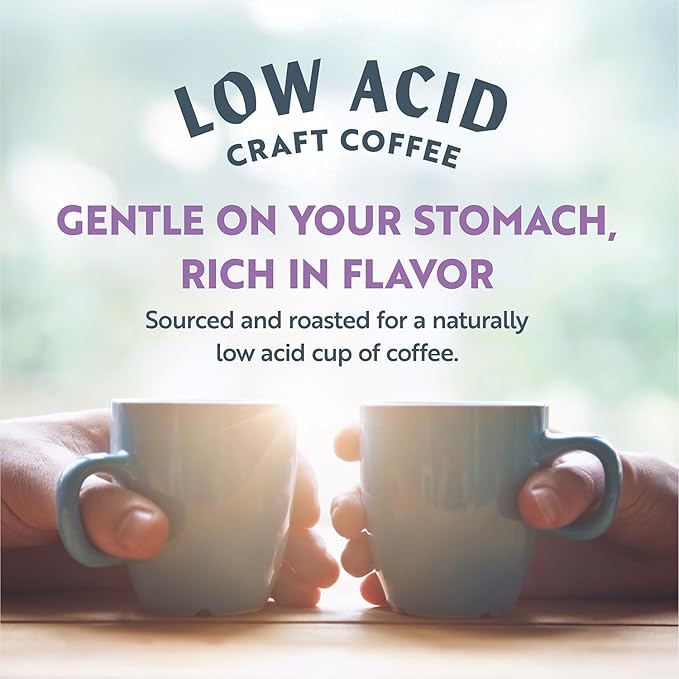 Clean Coffee Co. - Low Acid Medium Roast, Tested for Molds and Toxins, Costa Rica Blend, Notes of Milk Chocolate, Roasted Nuts, Toasted Malt (Ground, 12 oz Bag)
