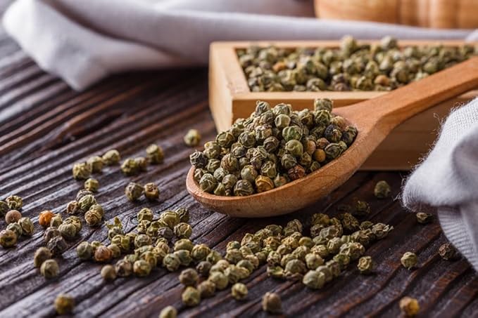 Sanniti Peppercorns in Brine | Imported from Spain | Great for Sauces, Soups, Meats and Light Dishes, 3.9 oz (Pack of 2) (Variety)