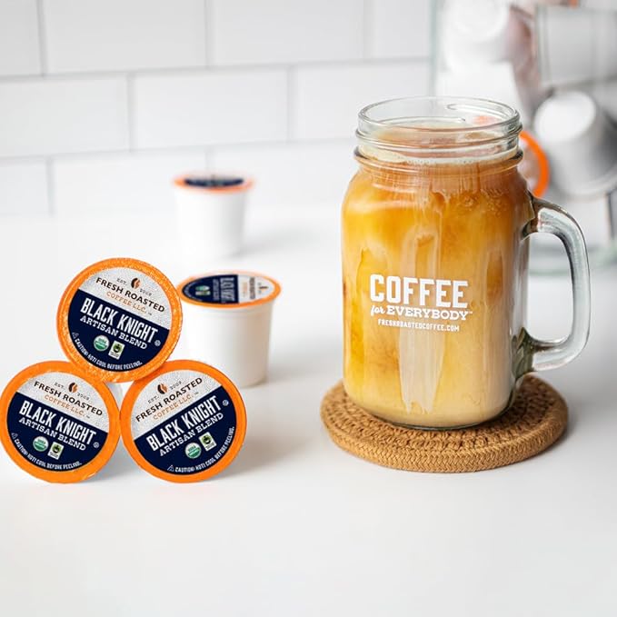 Fresh Roasted Coffee, Organic Artisan Blend Variety Pack | USDA Organic, Kosher | K-Cup Compatible, 96 Pods