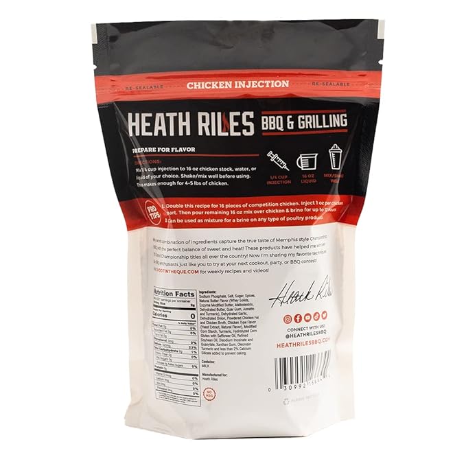 Chicken Injection & Brine, Heath Riles Meat Injector, Award Winning Chicken Injector & Brines, Made in the USA