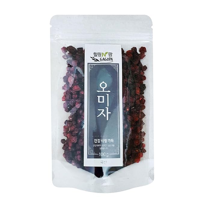 GAGOPA Dried Schisandra Berries (Omija) ??100% Korean Five Flavor Berry, Tart & Refreshing Herbal Tea Ingredient, Caffeine-Free, 100g Pack