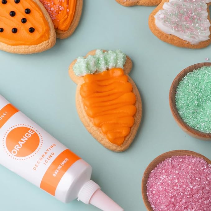 Sweets Indeed Holiday Cookie Decorating Kit plus Sprinkles Frosting Tubes nozzles 14.17 ounces Perfect for baking and cookie decoarting (Easter)