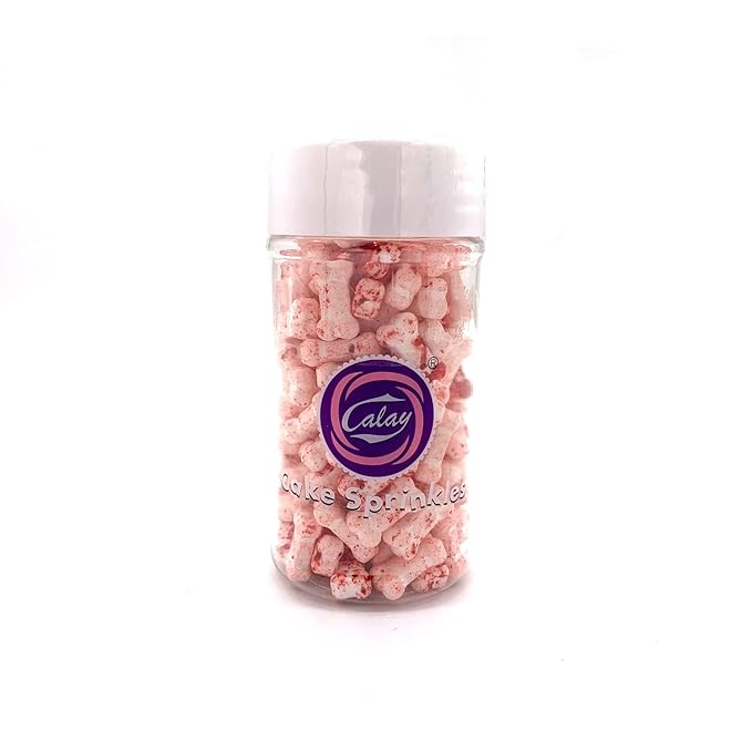 Bloody Dog Bones Candy-Spooky Hard Candies Cake Cupcake Toppers Cookie Dessert Sprinkles Decorations 2.8oz