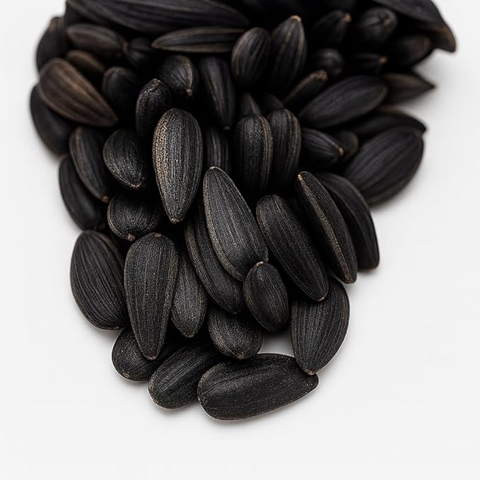 Crazy Nuts | Black Oil Sunflower Seeds for Birds, 10lb | Black Sunflower Seeds for Birds, Sunflower Bird Seed, Wild Bird Feed