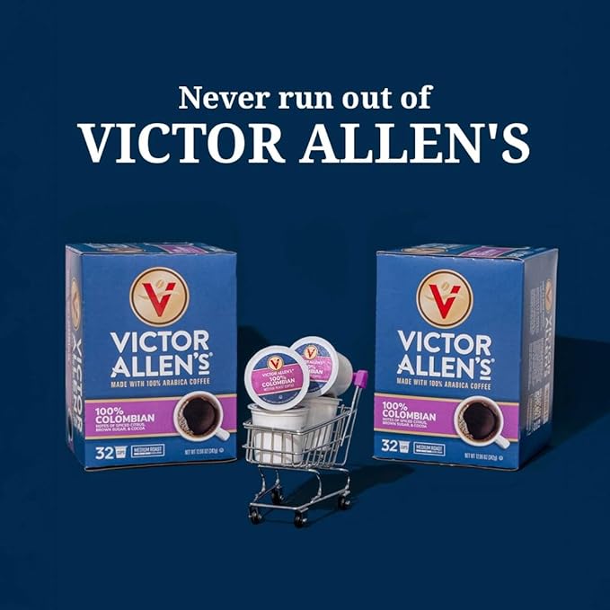 Victor Allen's Coffee Decaf 100% Colombian, Medium Roast, 80 Count, Single Serve Coffee Pods for Keurig K-Cup Brewers