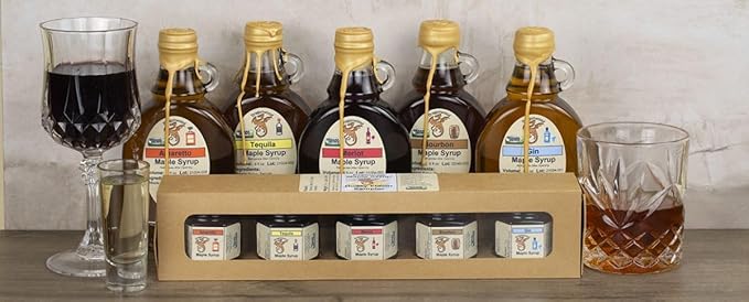 Tequila Maple Syrup - For Pancakes and Waffles ??Made With Pure Maple Syrup And Dealcoholized Tequila - By Dragonwood (8 fl oz)