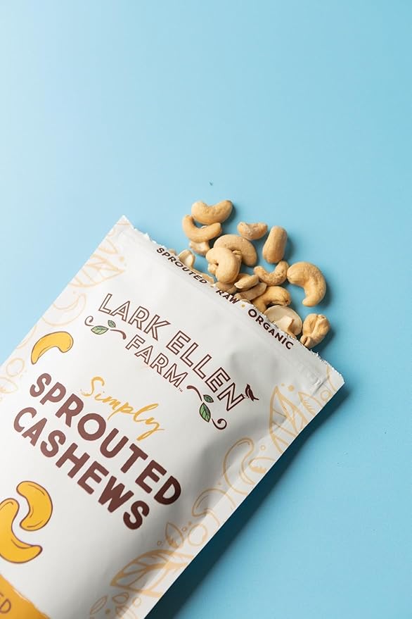 Lark Ellen Farm Sprouted Organic Nuts Variety Pack ??Almonds, Walnuts & Cashews ??Raw, Vegan, Gluten-Free, Non-GMO, Clean Label Snacks, (1 Bag Each, 10 oz)