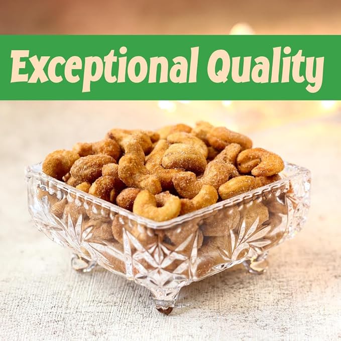 Sincerely Nuts ??Honey Roasted Cashews | Three Lb. Bag | Deluxe Kosher Snack Food | Healthy Source of Protein & Nutritional Content | Gourmet Quality Cashew Nut