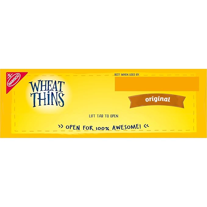 Wheat Thins Original Snacks, Whole Grain Wheat Crackers, Bulk Snack Crackers, Family Size, 6 - 14 oz Boxes