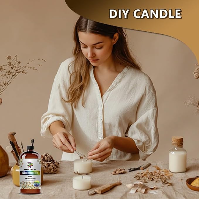 Chamomile Essential Oil (16 oz / 480 ml) ??Chamomile Oils for diffusers, humidifiers, Home Baths, Cleaning Products, Yoga, DIY Soaps and DIY Scented Candles