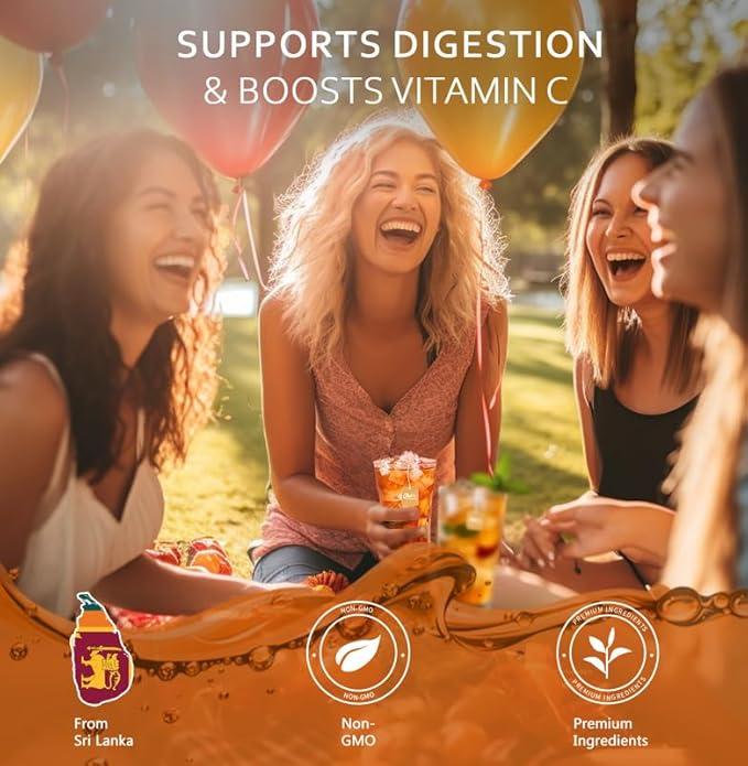 Olinda Pineapple and Mango Iced Tea Bags Herbal Cold Brew Organic Black Tea Refreshing Summer Drink Antioxidant Hot and Cold Brew Natural Sweetened Fruity Flavored Tea Healthy Sucralose Caffeinated Tea