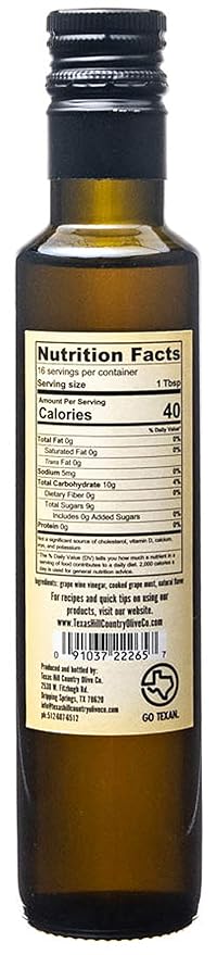 Pineapple Balsamic Vinegar - Gourmet Barrel Aged Infused Balsamic Vinegar - Great for Dressing Dipping Glazing - No Artificial Flavors or Added Sugar - Made in Texas (8.5 oz, 2 Pack)