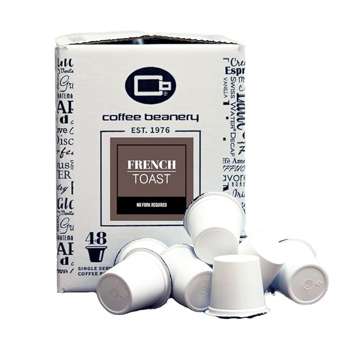 French Toast Coffee Pods by Coffee Beanery | 192ct Bulk Flavored Coffee Pods Medium Roast Coffee