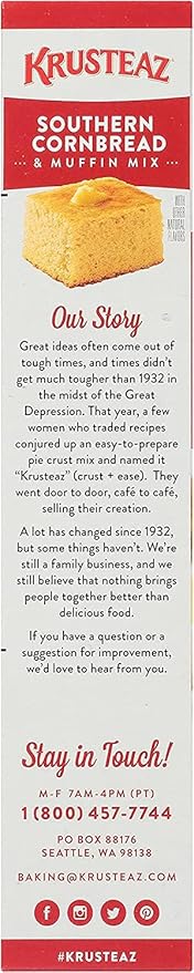 Krusteaz Southern Cornbread & Muffin Mix 11.5 Ounce (Pack of 3)