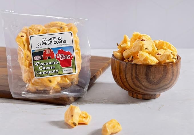 Wisconsin Cheese Company - Wisconsin Cheese Curd Sampler Gift Box - 100% Wisconsin Famous & Fresh Curds | Perfect for Parties, Charcuterie Boards and Birthday Gifts