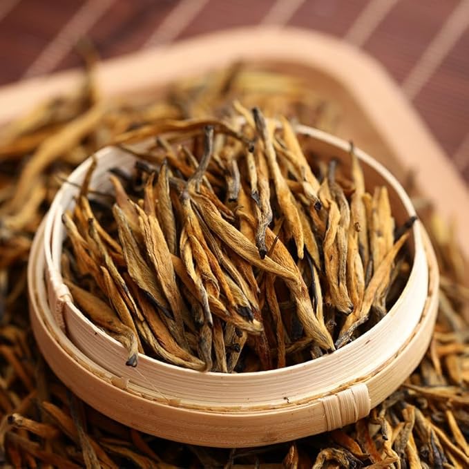 Yunnan Dianhong(滇çº?¼‰Black Tea ??Golden Needle, ?‘针, GoldenTip, GoldenMonkey, ?‘丝, Golden Hair ??Loose Leaf Chinese Red Tea, 100g / 3.53oz ??Bold, Full-Bodied, Delicate and Naturally Sweet