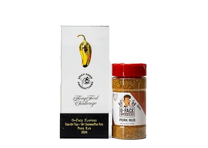 O-Face BBQ 3-Pack, 1 Bayou Boom Boom, 1 Pork Rub Seasoning, 1 Spicy Garlic Parmesan - Bold Southern Flavor, Savory Pork Rub, Rich Spicy Garlic Parmesan