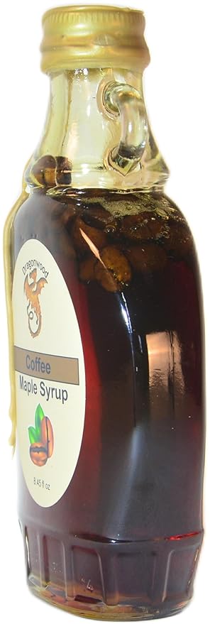 Coffee Maple Syrup - For Pancakes and Waffles ??Made With Pure Maple Syrup And Coffee Beans - By Dragonwood (8 fl oz)