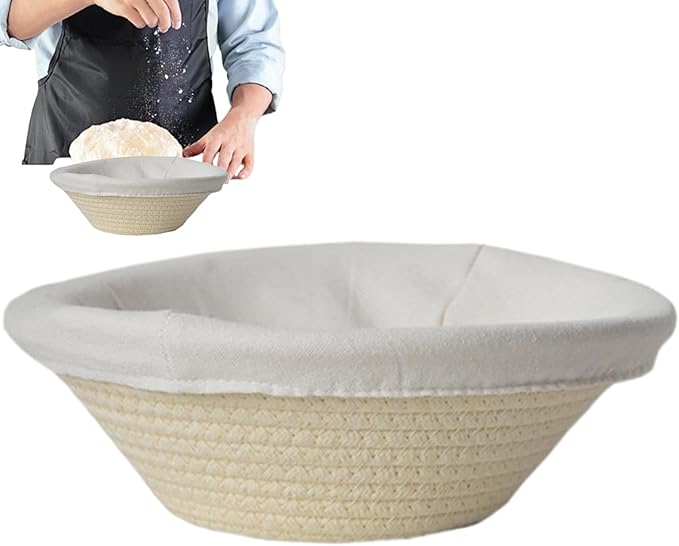 Bread Basket - Oval Bread Proofing Baskets Cotton Rope - Kitchen Gadget, Baking Supplies for Artisan Breads Pastry Making use