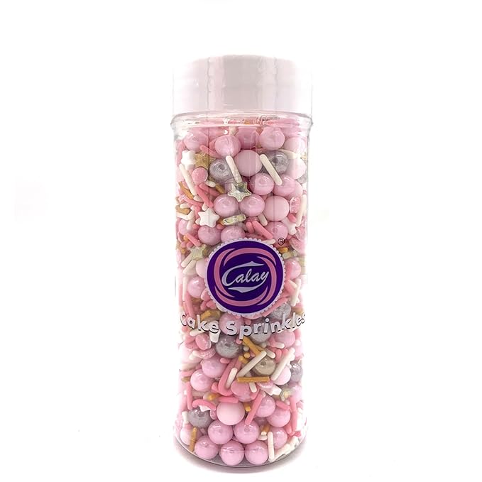 Rose and Gold Sprinkles Sugar Sprinkle Mix Pink Sprinkles Cake Decorations Cupcake Toppers Cookie Decorating Ice Cream Celebrations Shaker Jar Wedding Shower Party竊?20g/4.2oz竊?"<div>