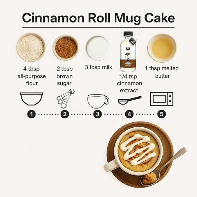 Dolce Flav Natural Cinnamon Extract Oil 2 oz ??Kosher, Sugar-Free, Concentrated Spice Flavor for Candy, Chocolates & Desserts, Includes Measured Dropper