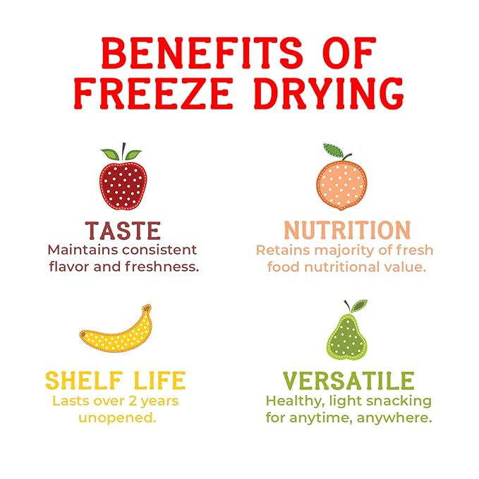 Nature’s Turn Freeze-Dried Fruit Crisps –Healthy, Gluten-Free,Crispy & Delicious, Plant-Based Snack, Ideal for Cereal, Smoothies, School Lunches, & On-the-Go, Mega Variety Pack of 8 (0.53 oz Each)