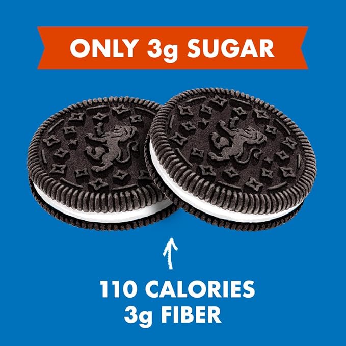 Rip Van LEOs - Cookies and Cream Sandwich Cookies - Low Sugar Snack Cookies - Low Carb Snack - Diabetic Snacks - 40 Low Sugar Cookies (10 Packs of 1.69oz)