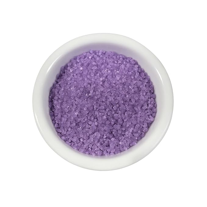 Jellybeans Food Sanding Sugar - Sparkly Sugar Crystals - Sanding Sugar For Cake & Cookies - Special Sanding Sugar - Grains Decorative Sanding Sugar (Lavender, 8 LB(Case))