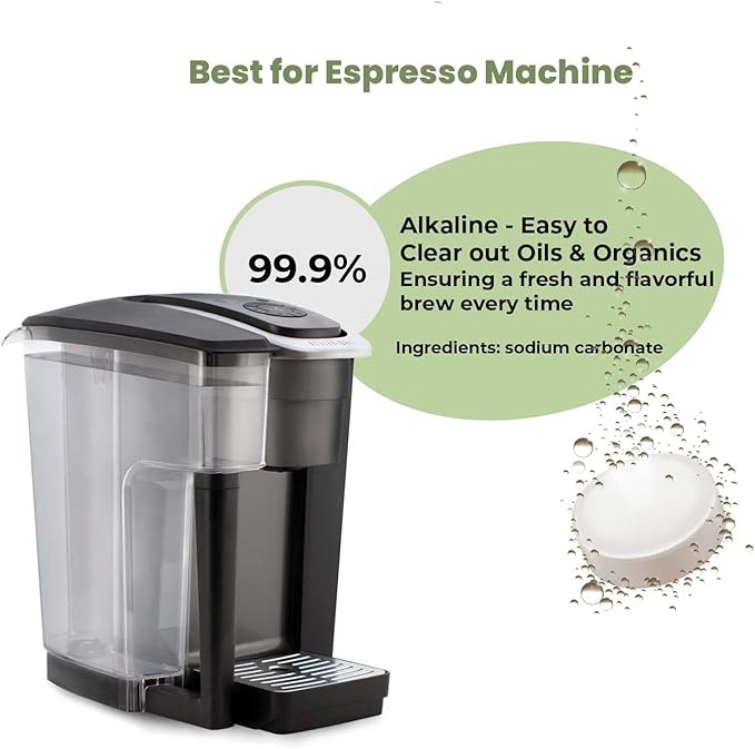 Coffee Maker Cleaner Descaler Tablets(50 Counts), Descaling Solution for Brevle, Nespres, Keurig, Ninja, Delonhi, Miele, Gaggia, Removes Limescale, Oil Buildup for Universal & Espresso Coffee Machine