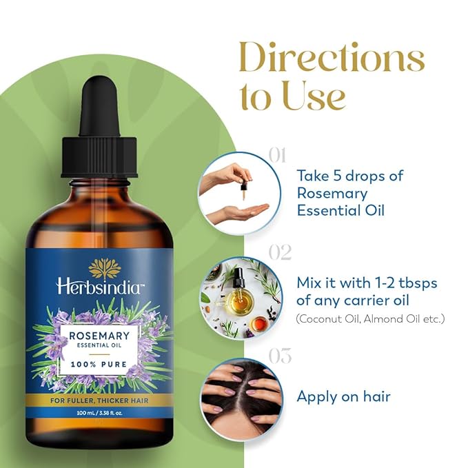 Parachute Advansed Virgin Coconut Oil (Skin) & Herbsindia Rosemary Essential oil