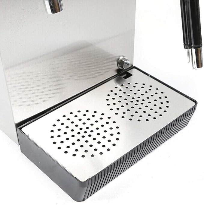 2500W Professional Espresso Coffee Machine, 2.1Gal Steam Water Boiling Machine, LED Display 360° Water Valve Coffee Machine for Tea Restaurant Equipment