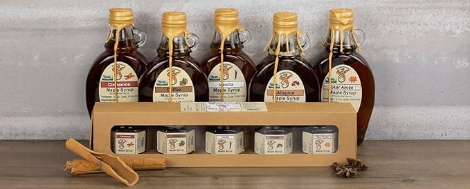 Vanilla Maple Syrup - For Pancakes and Waffles ??Made With Pure Maple Syrup And Vanilla Bean - By Dragonwood (8 fl oz)