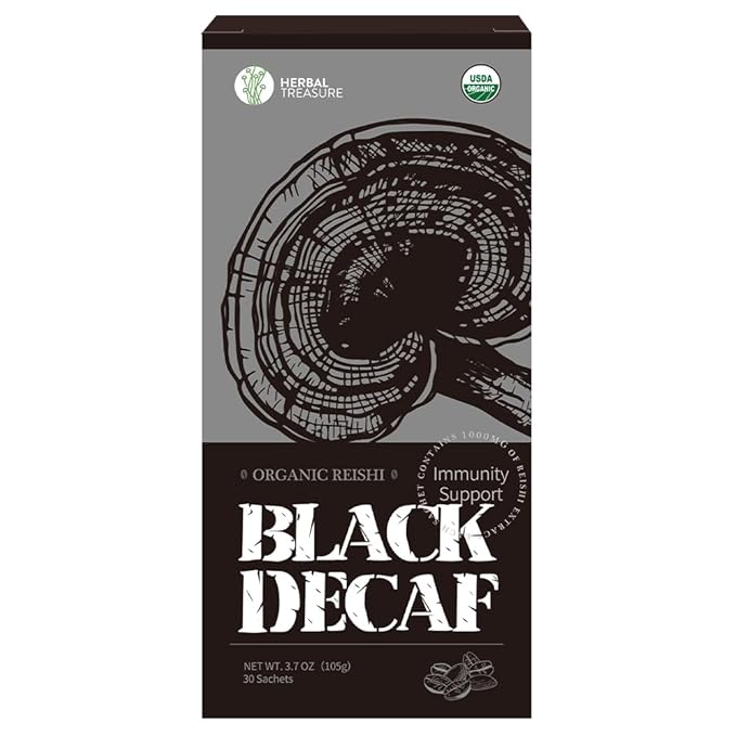 WL Herbal Treasure Decaf Mushroom Coffee Organic, Organic Reishi Coffee, Ganoderma Lucidum, Mushroom Coffee, Mushroom Drink, Decaf Mushroom Coffee, Mushroom Coffee Alternative