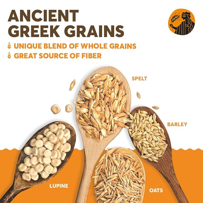 Olyra Breakfast Biscuits Cinnamon Tahini, Kids Healthy Snacks, Low Sugar, High Fiber, Plant-Based Protein Cookies, Organic Breakfast Cookies with Ancient Greek Grains, 24 Packs