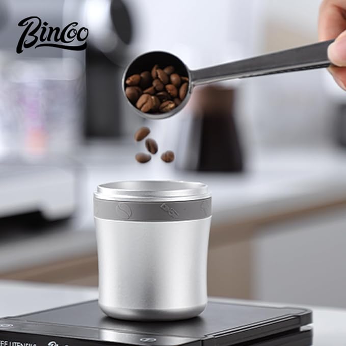 Bincoo Coffee Dosing Cup - Espresso Coffee Dosing Cup Compatible with 58mm Portafilter - Aluminium Espresso Machine Accessory (58MM)