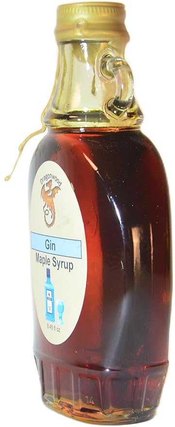 Gin Maple Syrup - For Pancakes and Waffles ??Made With Pure Maple Syrup And Dealcoholized Gin - By Dragonwood (8 fl oz)