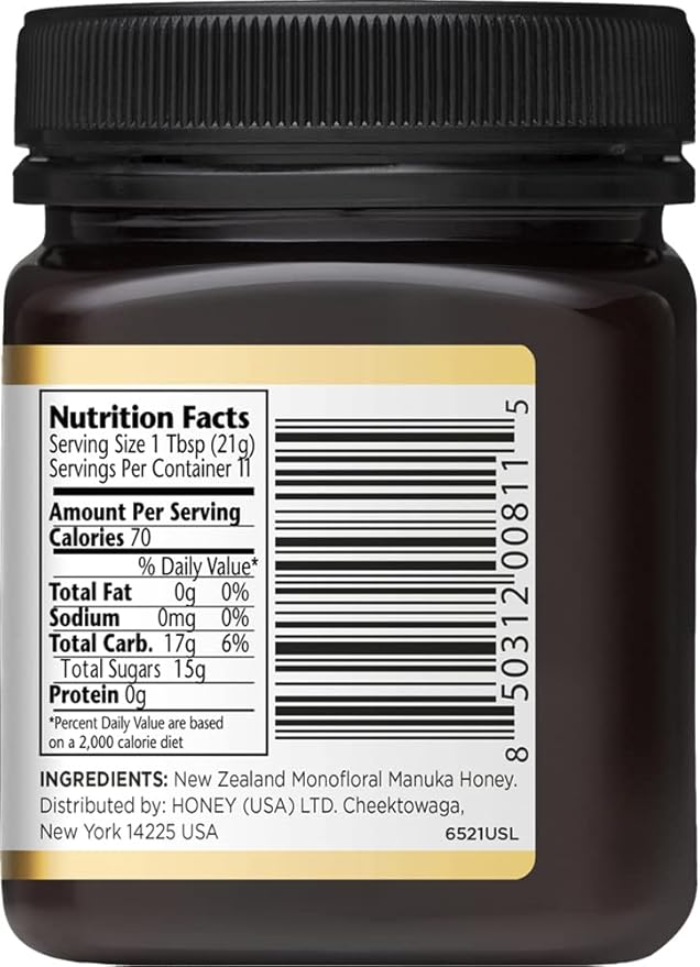 MANUKA DOCTOR - MGO 525+ Manuka Honey Monofloral, 100% Pure New Zealand Honey. Certified. Guaranteed. RAW. Non-GMO (8.75 oz)