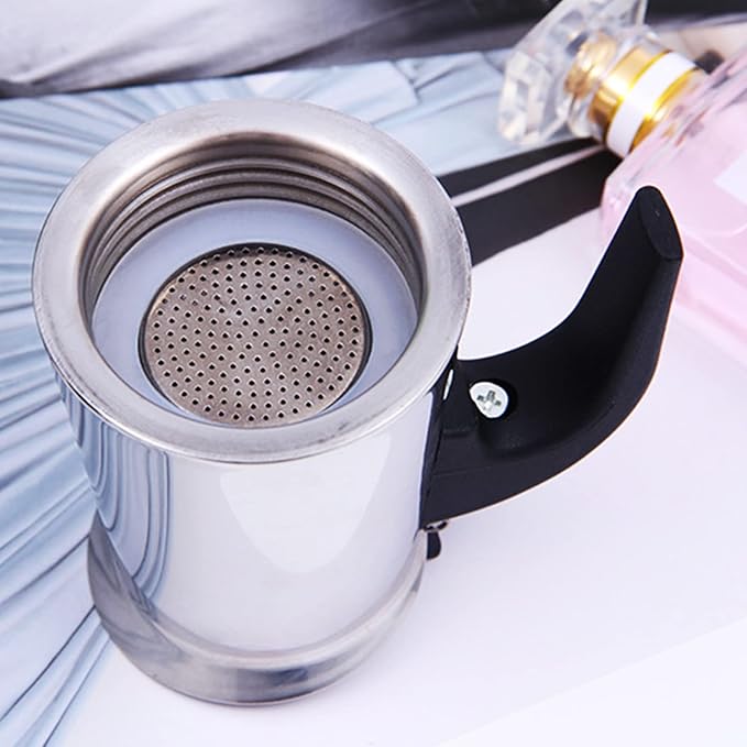 Espresso Machine, 6 Cups Stovetop Moka Pot, Portable Espresso Coffee Maker with Electric Stove, 110V