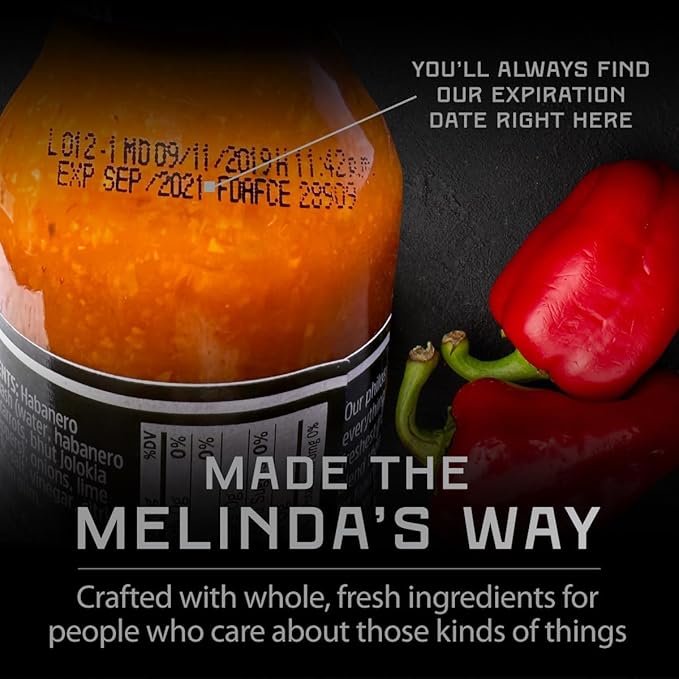 Melinda’s Hot Honey Collection - 10 oz, 2 Pack - Spicy Honey Sauce Variety Pack w/ Classic Hot Honey, Ghost Hot Honey - Sweet & Spicy Infused Honey