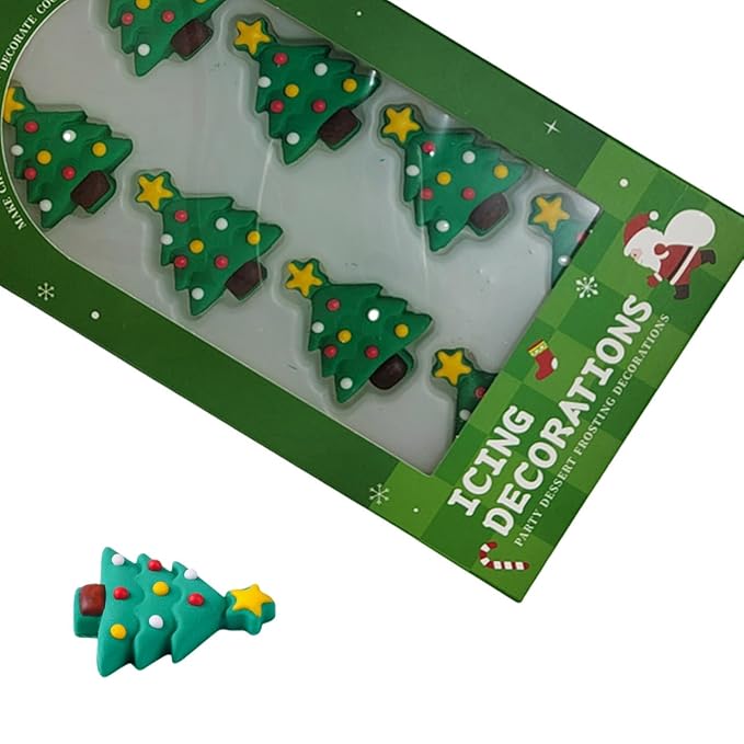 Eastron Edible Large Christmas Tree Shapes Sprinkles for Cakes Decorating Cupcakes Toppers for Baking, Birthday, Ice Cream, Cookies, Cake Decorations
