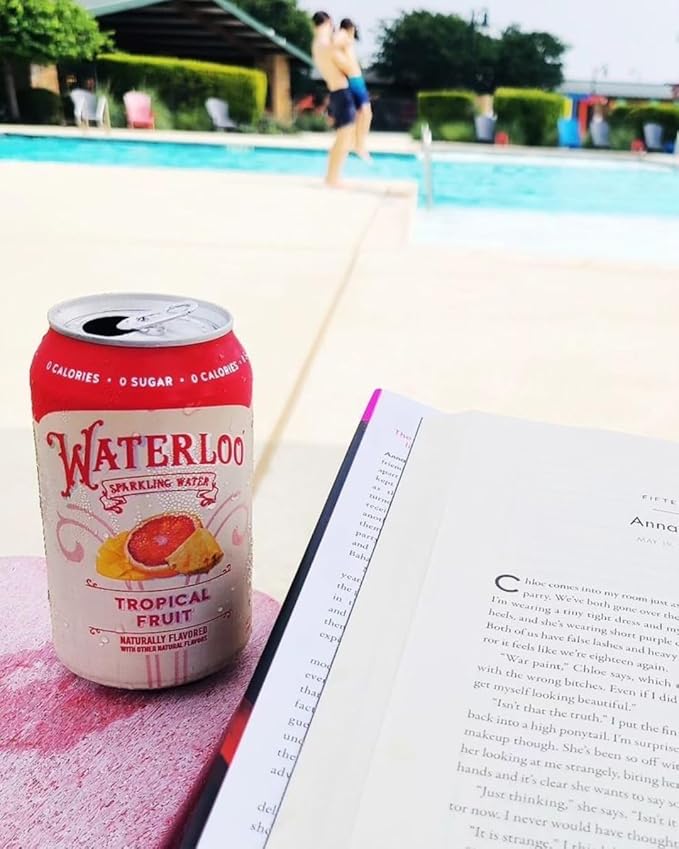 Waterloo Sparkling Water, Tropical Fruit Naturally Flavored, 12 Fl Oz Cans (Pack of 12) – Zero Calories and Zero Sugar or Sweeteners