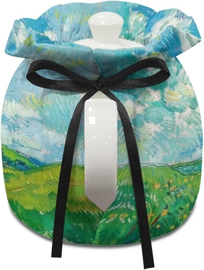 Van Gogh Wheatfield Tea Cozy for Teapot Kettle Dust Cover Large Tea Cosy Insulation and Keep Warm Portable Easy to Clean Kettle Protective Suitable for Kitchens Hotels or Cafes
