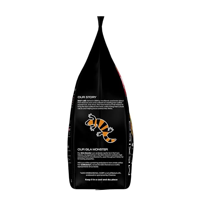 gila café Ground Coffee Medium Roast Mexico 32oz (1-Pack) - 100% Mexican Arabica Bean Coffee Grounds - Made with Coffeeberry - Chocolate, Almonds, Berries Notes