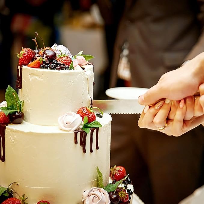 AW BRIDAL Personalized Wedding Cake Cutters - Cake Knife 13.2 Inch, Cake Server 10.8 inch Wedding Anniversary Bridal Shower Gifts for Couples//DK001CPP126//