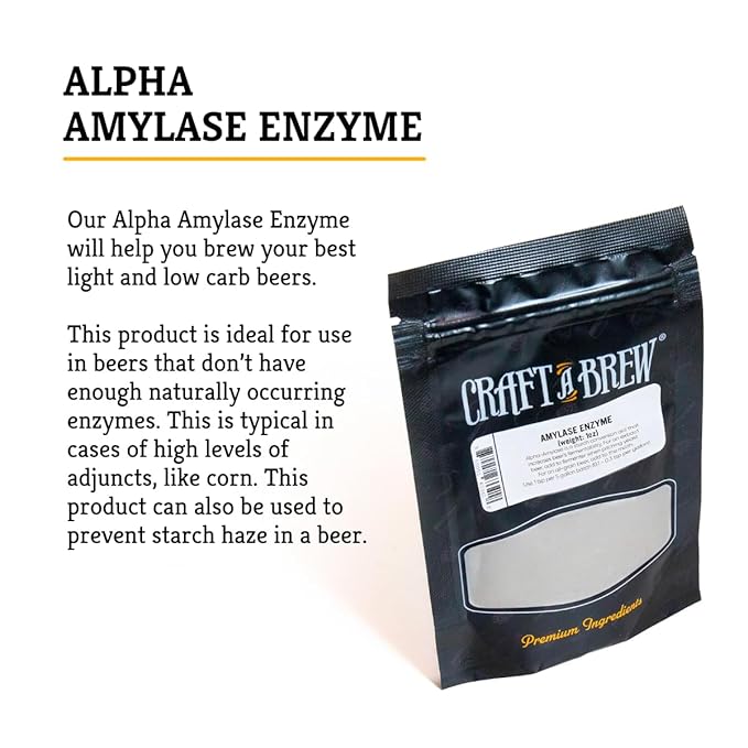 Craft A Brew - Amylase Enzyme - For Beer Brewing -1 oz Pack