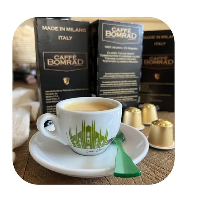 Caffè Bomrad 100% Arabica | 0% Robusta | 100% Made in Italy | 10 Aluminum Coffee Capsules