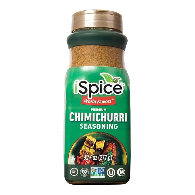 iSpice Blend | Chimichurri Seasoning | 9.77 oz | Mixed Spice & Seasoning | Bulk Size | Halal | Kosher (Chimichurri)