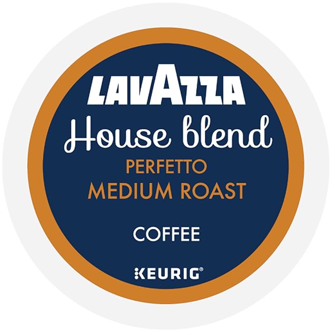 Lavazza House Blend Perfetto, Single-Serve Keurig K-Cup Pods, Medium Roast Coffee, 40-Count Box