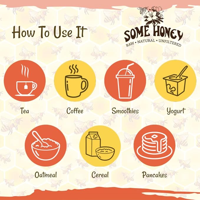 Some Honey Raw & Unfiltered Buckwheat Honey – 100% Pure U.S. Honey – USDA Grade A – All-Natural – 80 oz