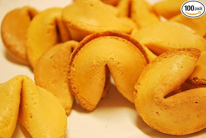 Shop&Save Individually Fresh crispy Wrapped Fortune Cookies Perfect for Snacks, Lunch, Picnic, Birthdays, Graduation, Parties (Citrus, 100)